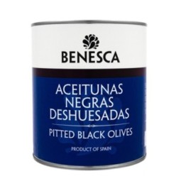 Pitted Black Olives Benesca 3100g