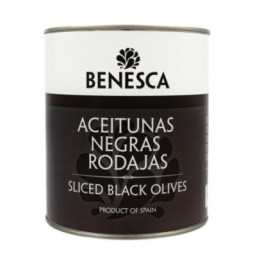 Sliced Black Olives Benesca 3100g