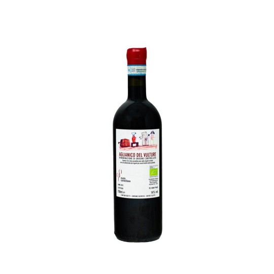 Musto Carmelitano Aglianico Etichetta Bianca 2015 Vino rosso Bio, 0.75L