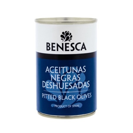 Pitted Black Olives Benesca 300g easy open tin