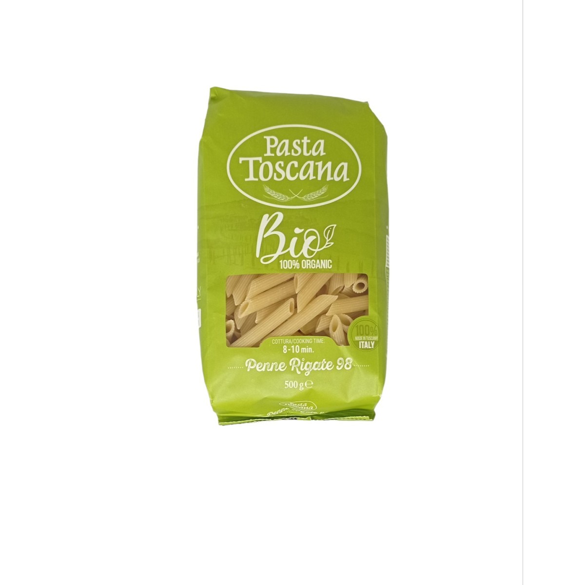 Pasta Toscana Durum Wheat Pasta Penne Rigate Bio 500g